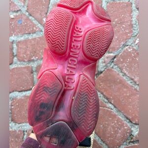Used pink Balenciaga sneakers